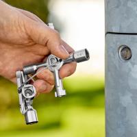 Ключ TwinKey для шкафов и систем запирания Knipex_1