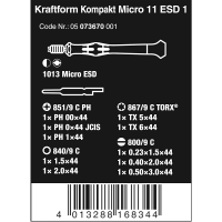 Set maner cu bituri Kraftform Kompakt Micro 11 ESD 1 Wera_5