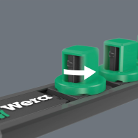 Набор ударных головок 3/8" на магнитной шине Impaktor 9607 Wera_3