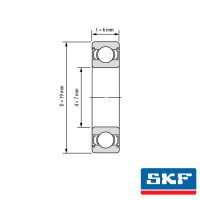 Подшипник 607-2RSH C3 SKF_1