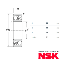 Подшипник 2210 NSK_1